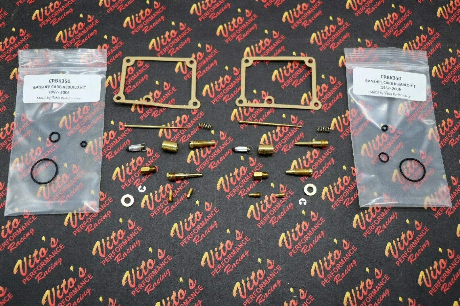 2 x Yamaha Banshee Carburetor Rebuild kit Carb YFZ350 1987-2006 - jets needle