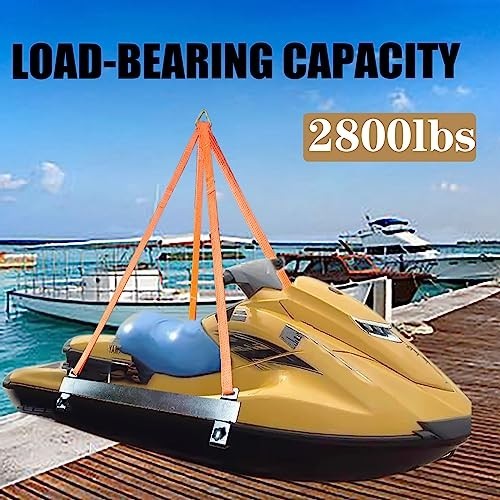 2800lbs Watercraft Lift Sling - Polyester Lifting Straps for PWC & Jet Ski 43