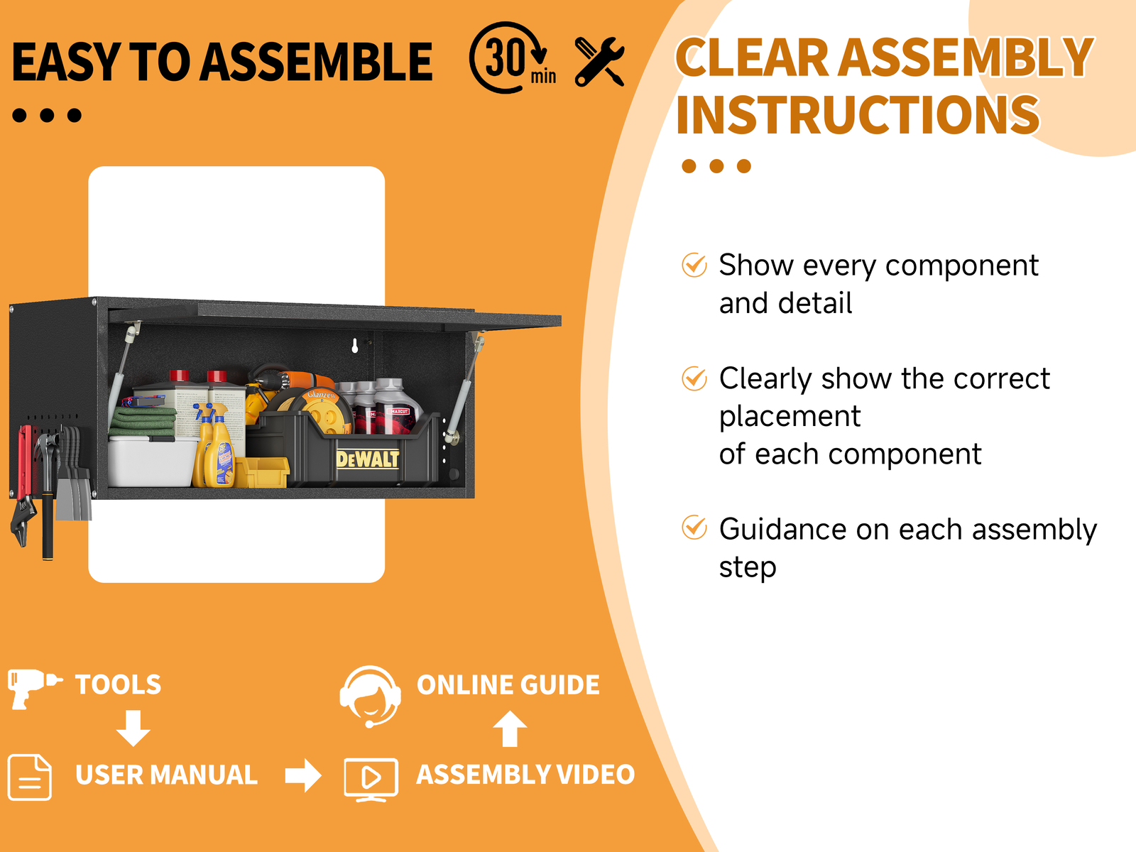 Metal Wall Storage Cabinet Home Wall Cupboards Garage Tool Cabinet Kitchen Boxes