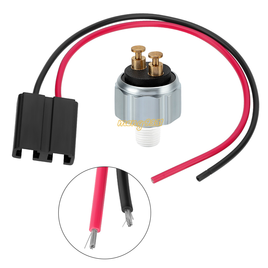 Brake Switch Stoplight Pressure Switch & Pigtail Wire Connector for Polaris RZR