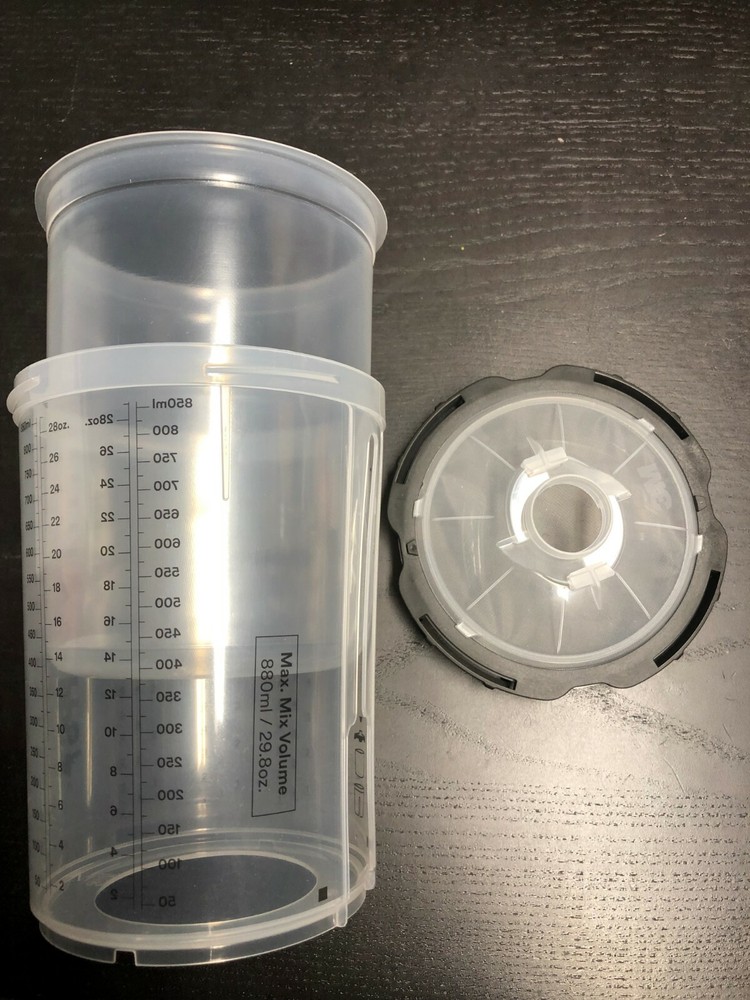 3M PPS 2.0 Starter Kit Large Size Hard Cup plus 8 Lids and Liners