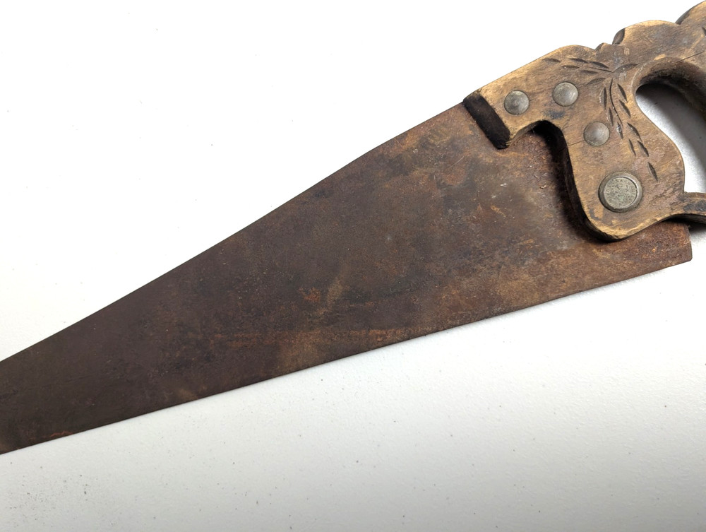 Vintage Hand Saw Warranted Superior Eagle Medallion Rustic Primitive Wall Decor