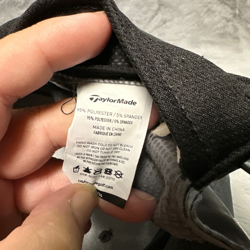 TaylorMade Hat Gray Adjustable Strapback Stealth TPS Lightweight Performance