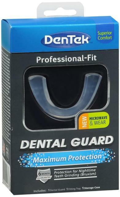 DenTek Dental Guard Nighttime Teeth Grinding Professional Fit w/ Case -- NEW