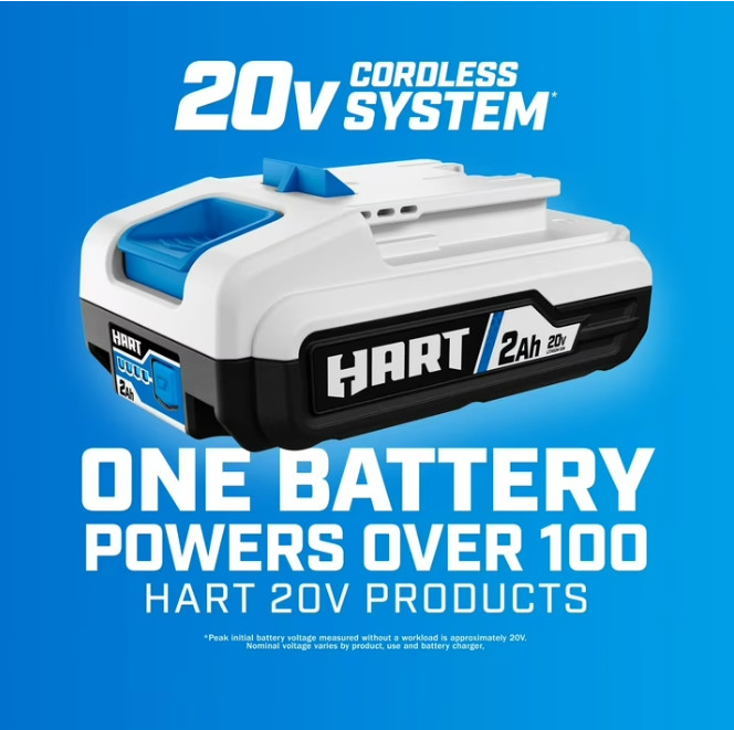 Hart HPIF50 20-Volt Cordless Dual Function Digital Inflator, Battery Not Include