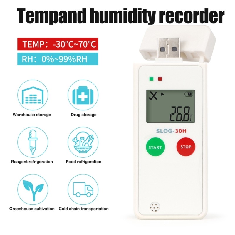 High Accuracy Temperature Humidity Data Logger Immediate for Storage