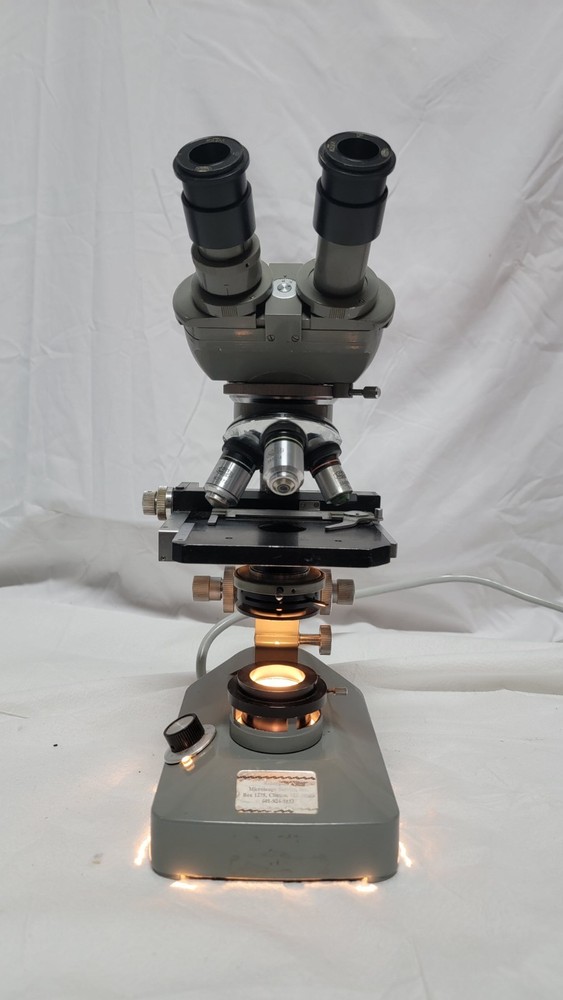 Olympus KHC Binocular Compound Microscope - Olympus Objectives - Working Lamp