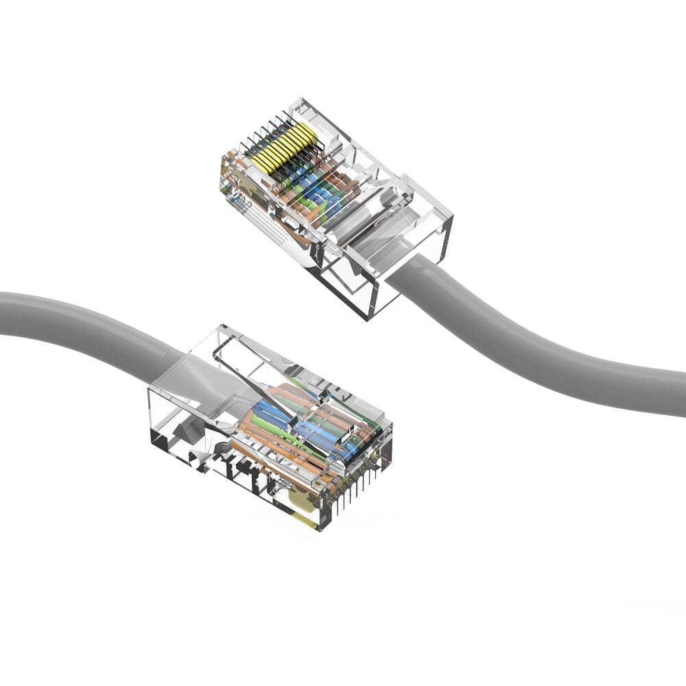5Ft CAT6 UTP Ethernet Network Non Booted Cable Gray