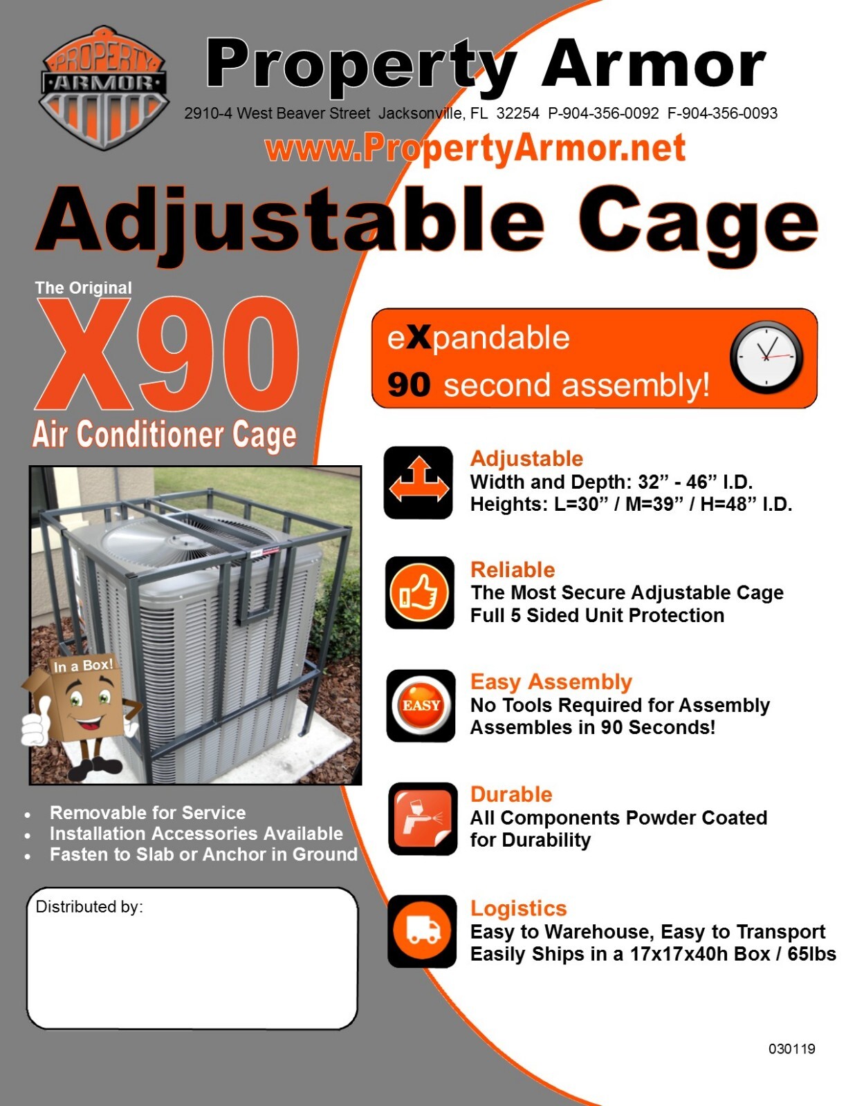 Adjustable Air Conditioner Security Cage - Since 2003