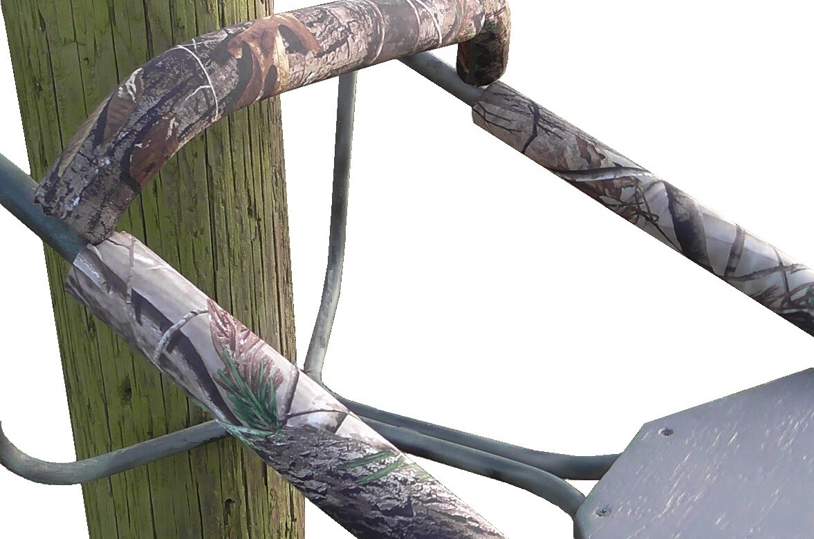 Tree Stand Rail Pads, Shooting Rail Pads - Timber Camo - Made in USA