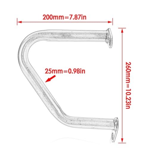 Motorcycle Engine Guard Crash Bar Bumper Falling Protector for Silver