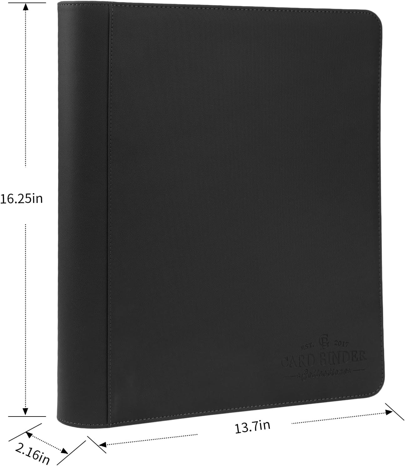 Toploader Binder,Toploader Hard Cases, 9-Pocket Pages Sleeves Hold up 288 Cards.