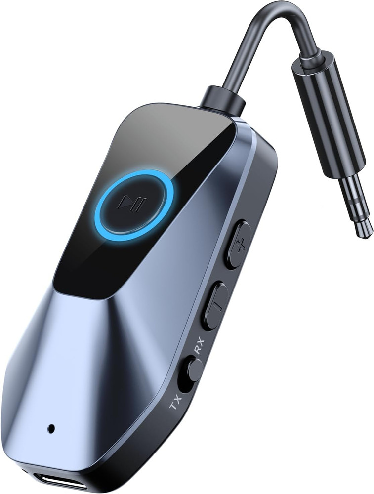 Bluetooth 5.3 Transmitter Receiver, Airplane Bluetooth Adapter for Headphones,