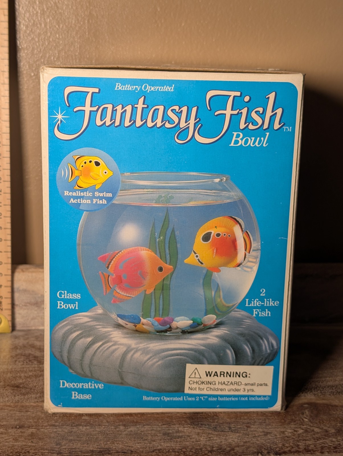 Spencers Gifts Fantasy Fish Bowl Black Light Responsive Vintage 2001 (C)