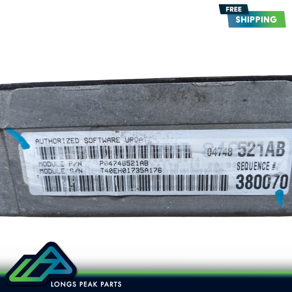 2003 Dodge Caravan Town & Country VIN PROGRAMMED ECU Engine Module 04748521AB