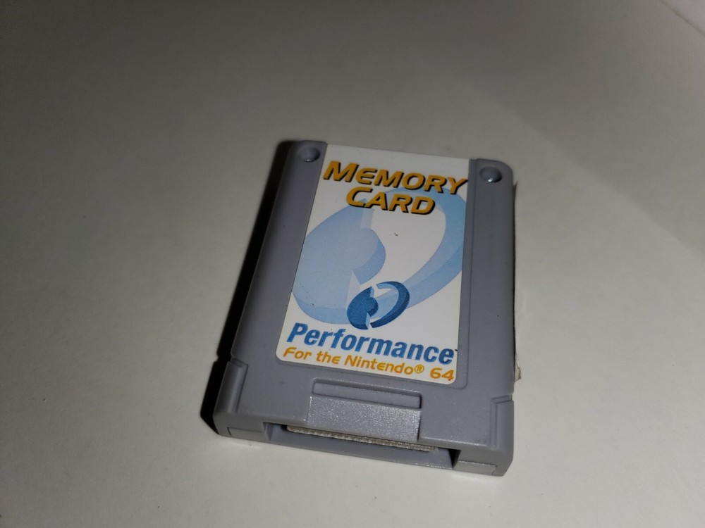 NEW Blue/White MEMORY CARD for NINTENDO 64 N64 Easy Replaceable Battery #E15