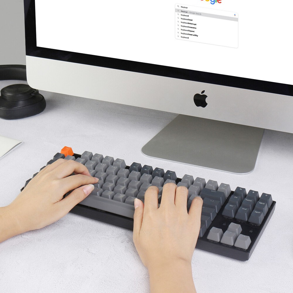 Keychron K8 Wireless Bluetooth Mechanical Keyboard White Backlight 87 Keys