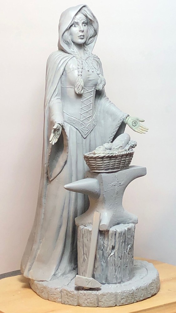 Brid (Brigid) - Hand cast statue