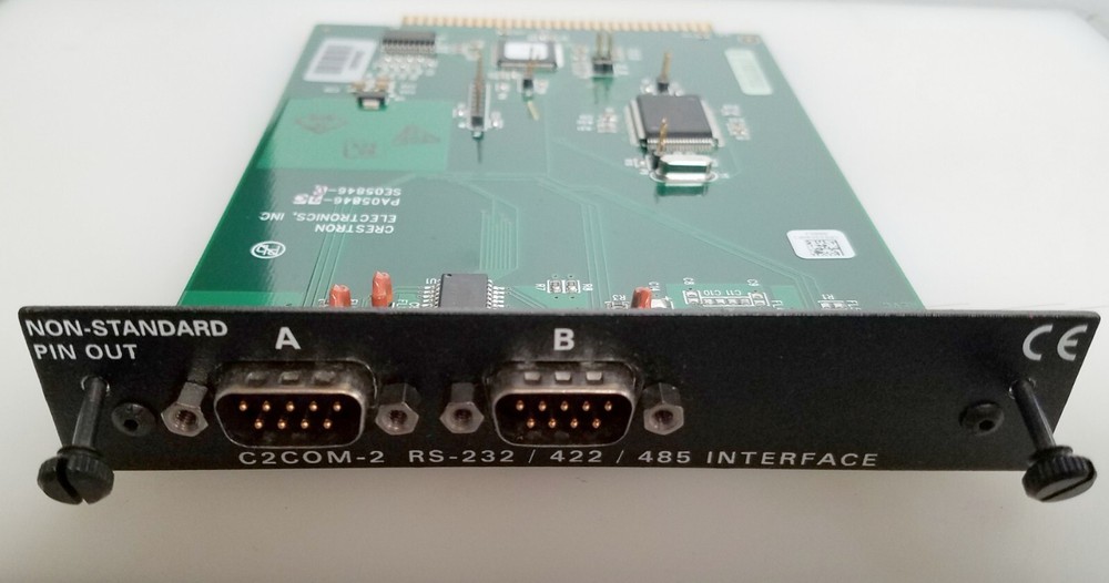 Crestron C2COM-2 RS-232/422/485 Interface Card For 2-Series Control System Y-Bus