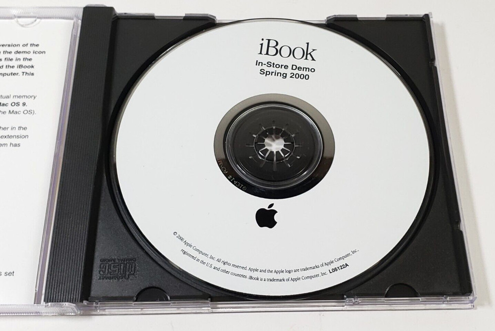 Apple Computer iBook In-Store Demo CD Spring 2000 In Original Case