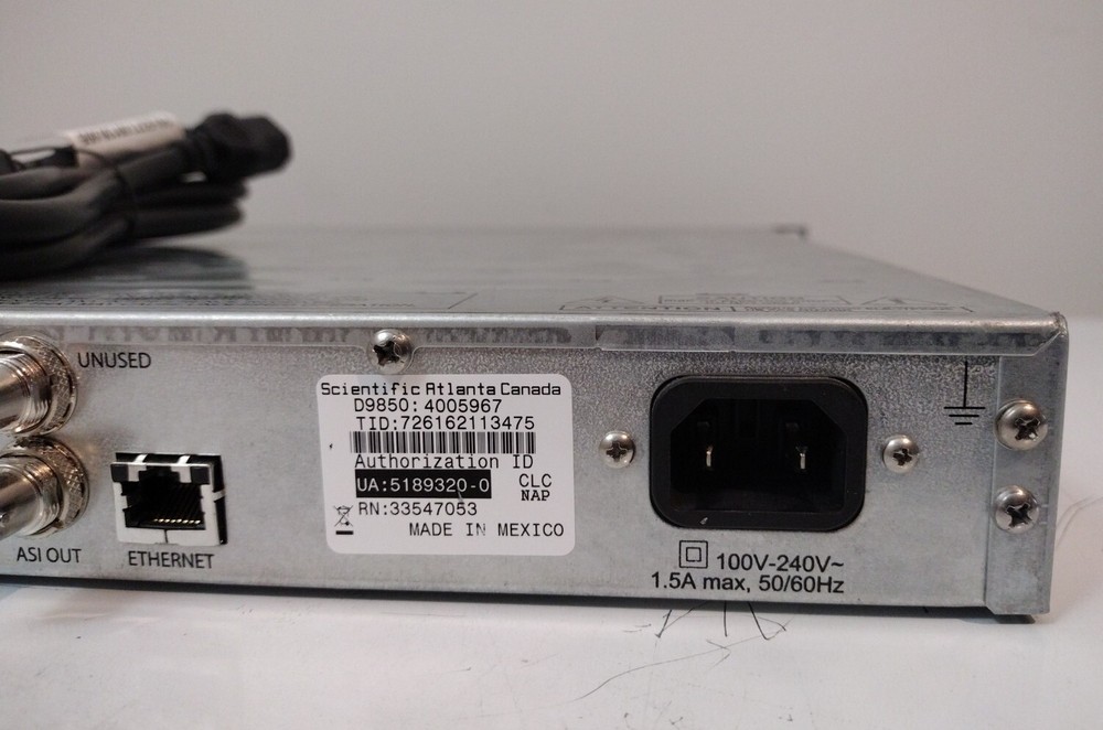 Cisco Scientific Atlanta D9850 PowerVu Program Reciever / Video Decoder USED