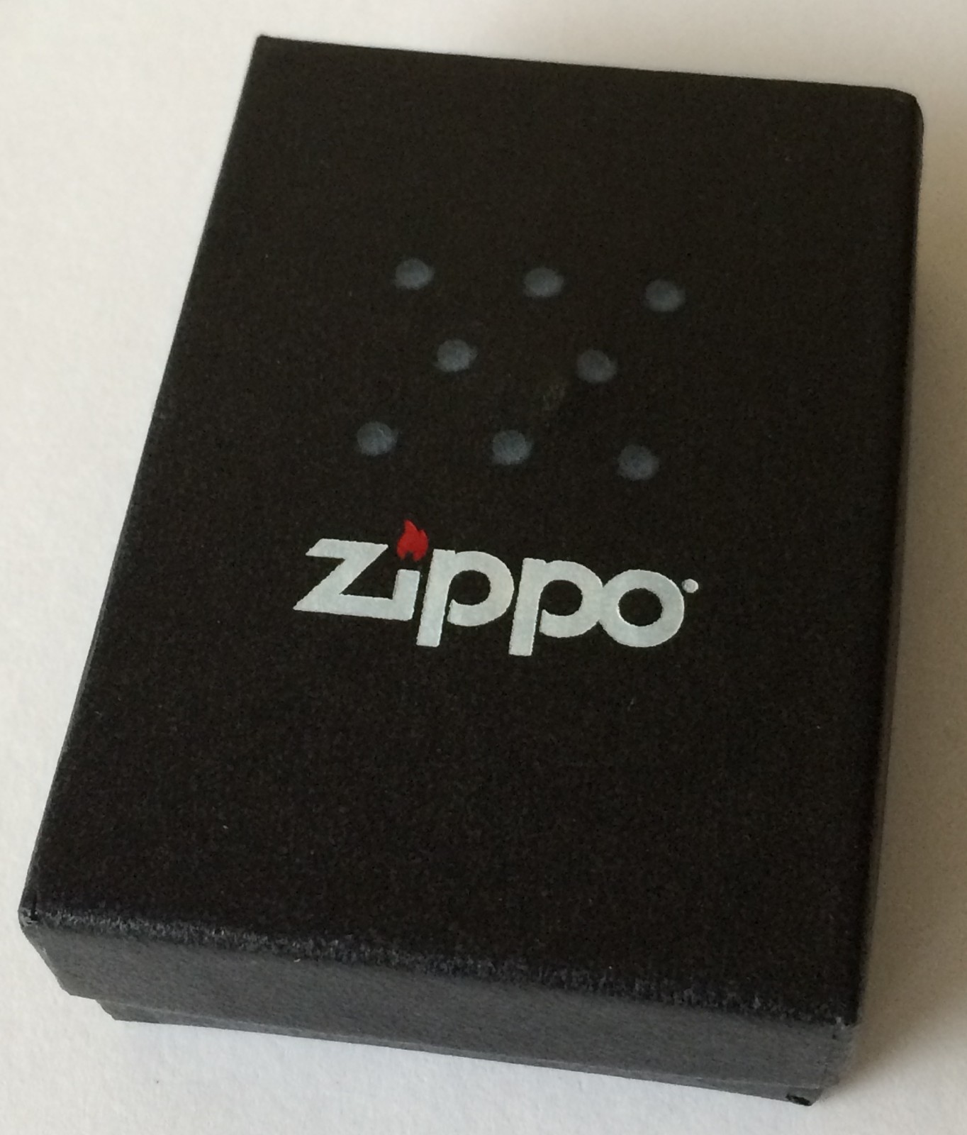 Zippo Windproof Black Matte Lighter, Item 218, New In Box