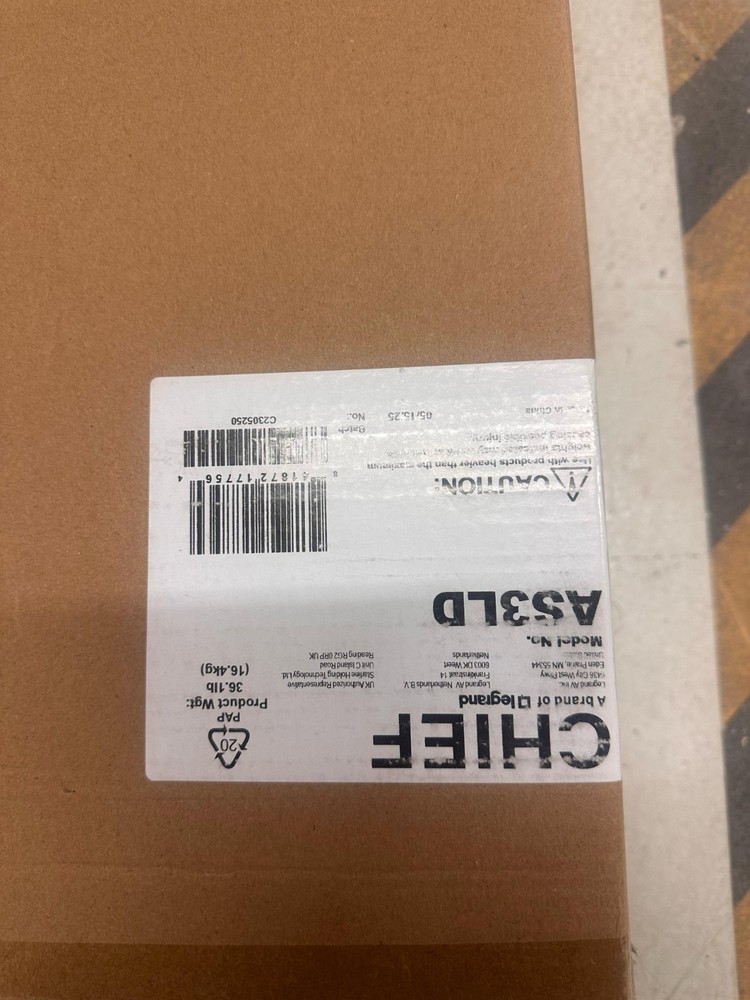 Chief AS3LD Tempo Flat Panel Wall Mount System – Universal 49–86" Display Mount