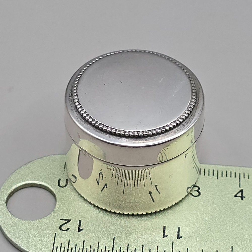 Antique Continental 800 Silver Vanity Pot/Small Box