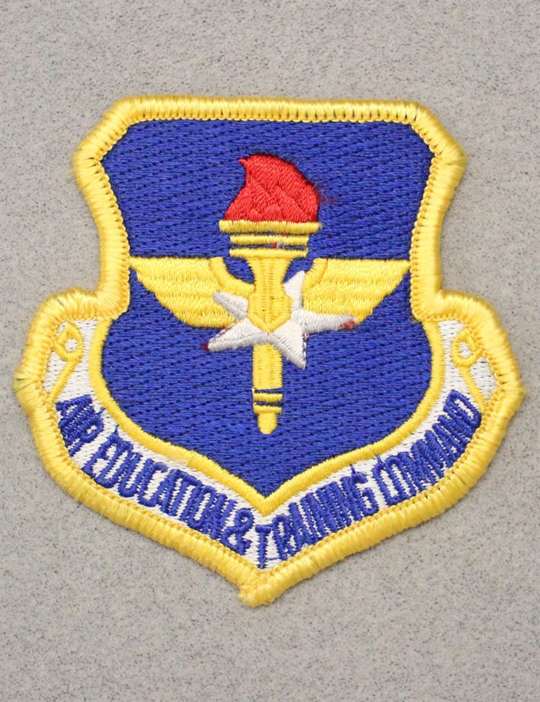 USAF Air Force Patch 147: Air Education & Training Command - 3" w/merrowed edge