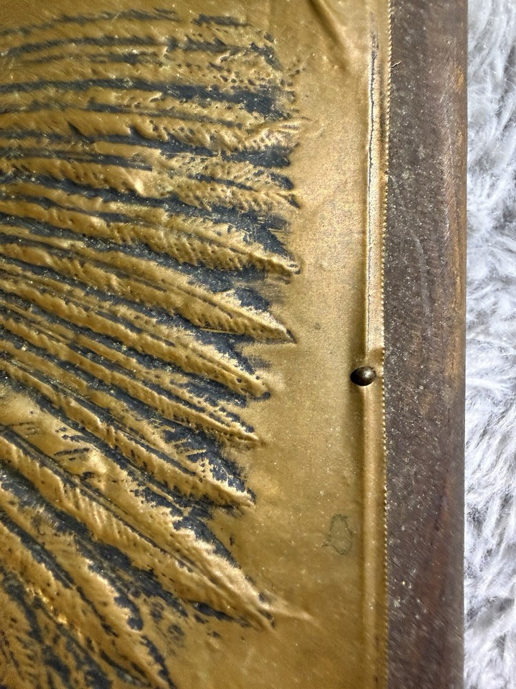 Vintage Native American Copper Plaque.