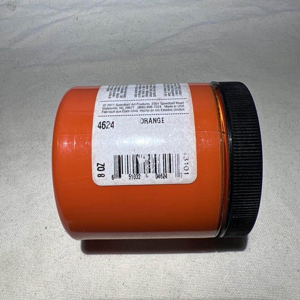 Speedball Screen Printing Ink Orange