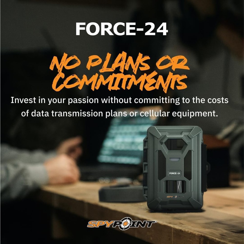 Spypoint Force-24MP Non-Cellular Trail Camera Bundle with Accessories