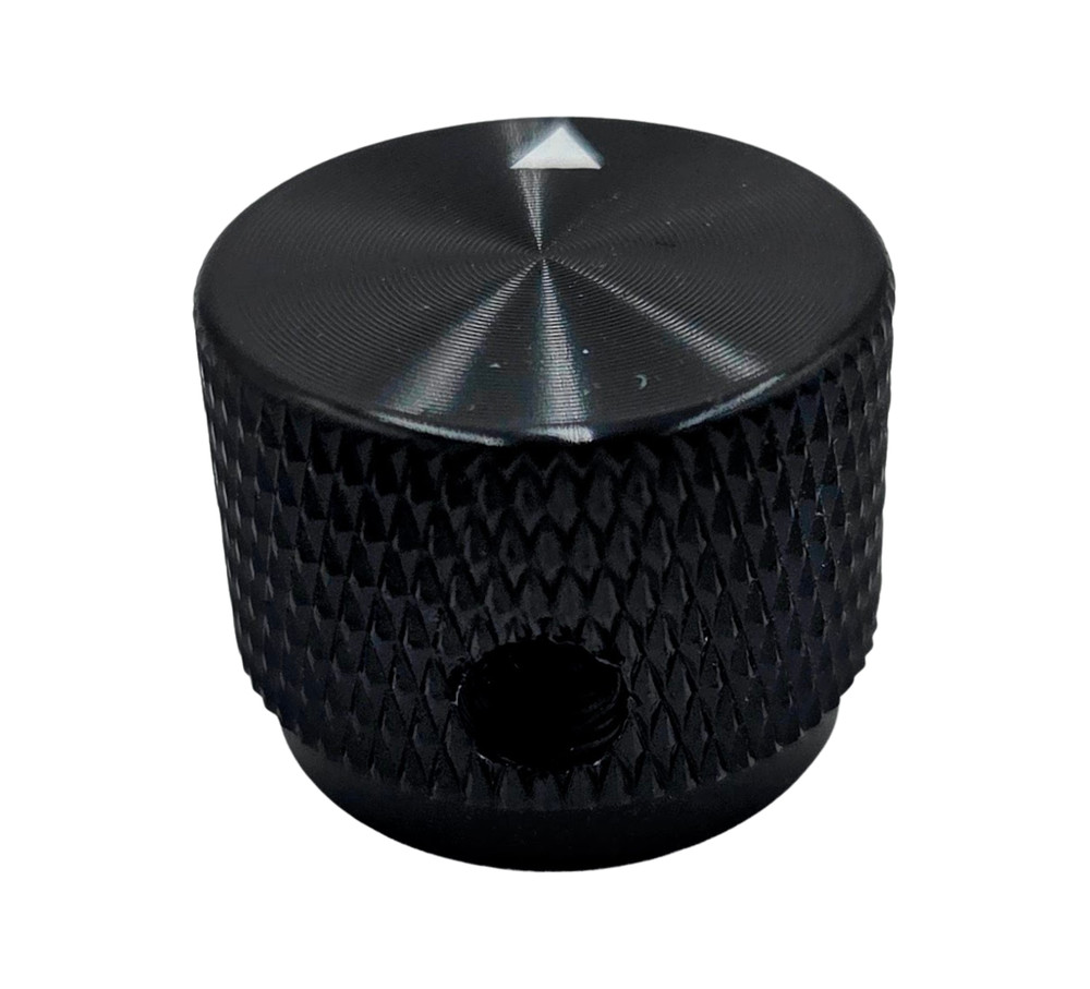 Black Aluminum Guitar Knobs Triangle Top – Textured - Choose Quantity - New