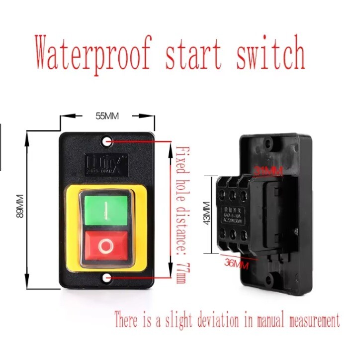Bench Drill Press Start Switch LC3-10 380V/10A Drilling Machine Accessories