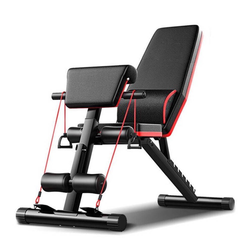 Adjustable Strength Training Bench Training Bench for Full Body Workout Black