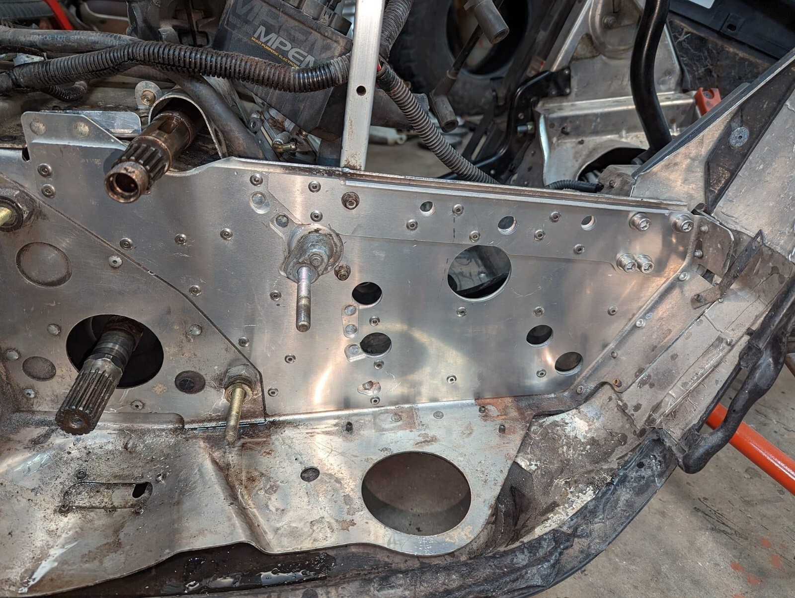 Jay Favel SkiDoo Rev Nun & Full Length Bulkhead Brace Kit 7 Pieces SS Hardware