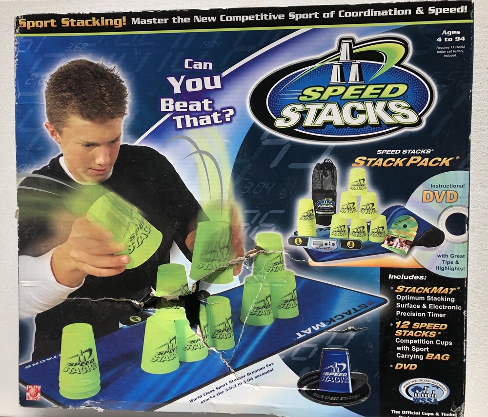 SPEED STACKS Stack Pack WSSA Stack Mat Timer Cups DVD Instructions Play Along