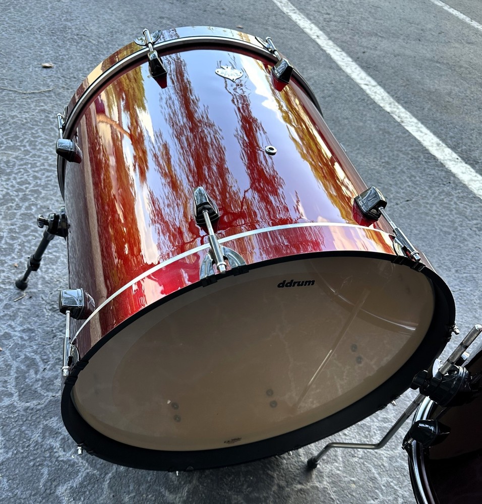 ddrum Drum Set 4-piece Kit Shell Pack Diablo Red/ Black
