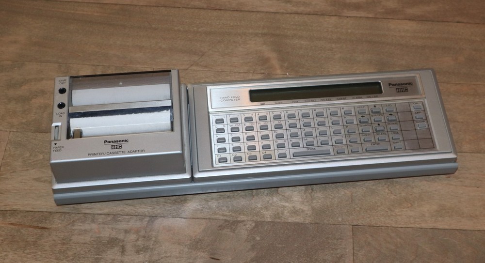 Panasonic HHC w/ Printer - Vintage Electronic Handheld Computer - Untested