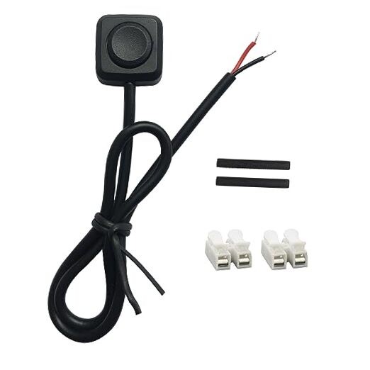 12V 24V Momentary Push Button Switch - 11.5' Pre Momentary Switch - Mini04