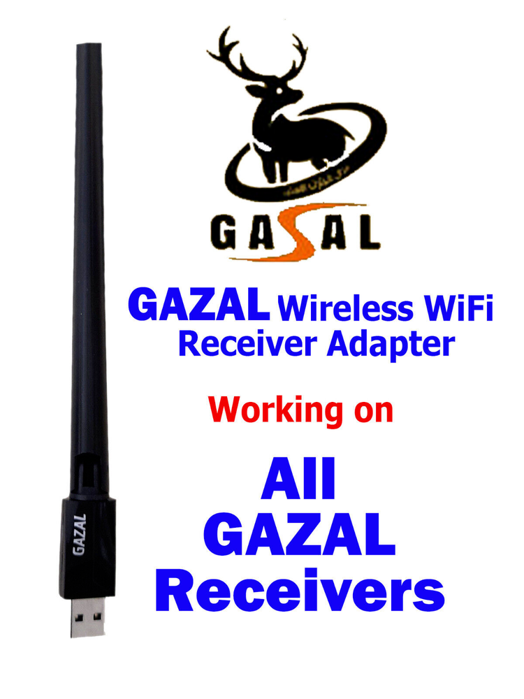 Gazal Wireless Wi-Fi Adapter Working On All Gazal Receiver models