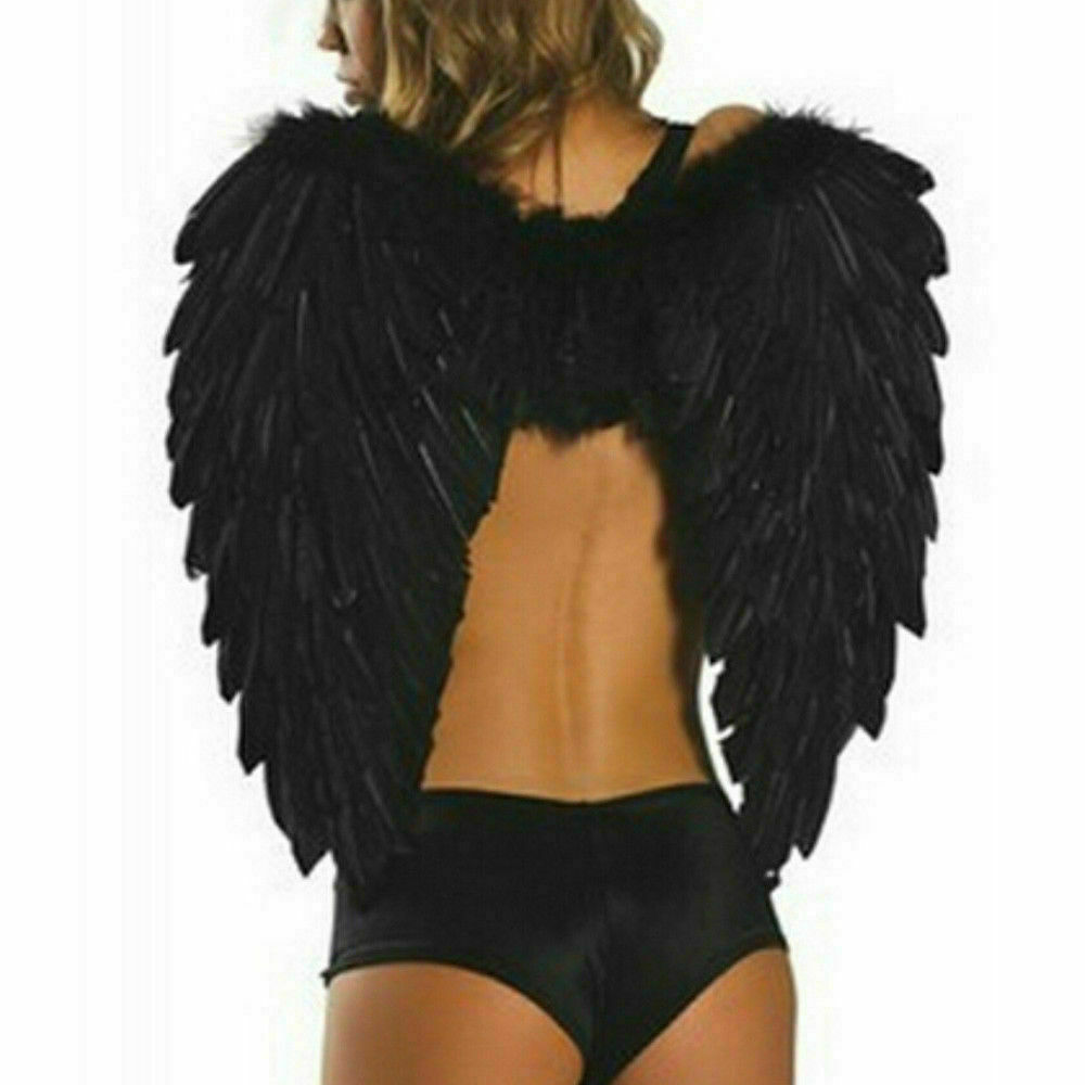 Angel Feather Large Wings Costume Cosplay Adult Fairy Dress Fashion Halloween