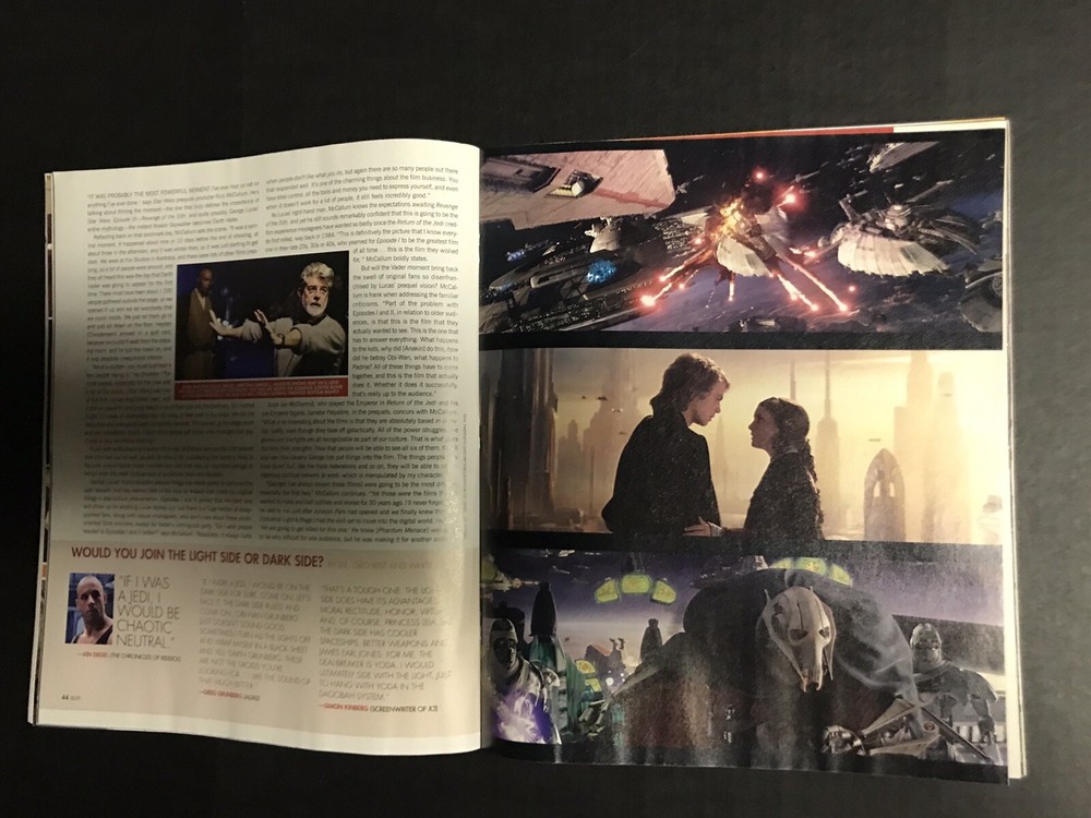 Sci Fi Magazine Darth Vader Vader’s Back Star Wars 2005