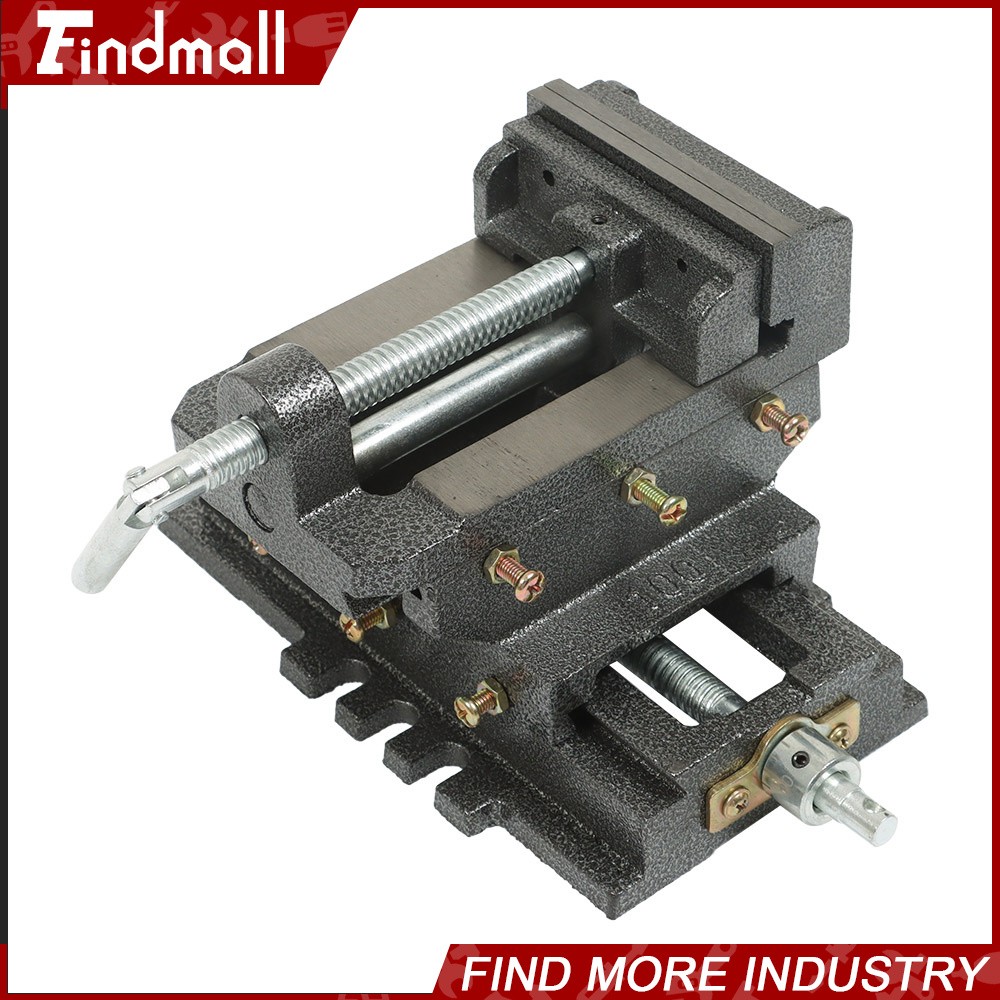 Findmall 4In Cross Drill Press Vise X-Y Clamp Machine Slide Metal Milling 2 Way