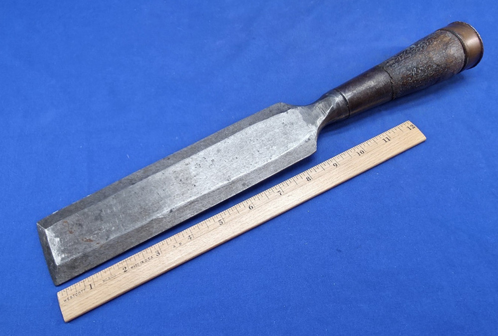 Interesting Heavy Unbranded 2" Bevel Edge Paring Chisel