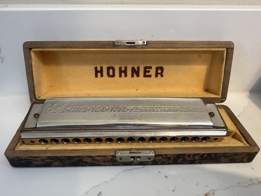Hohner  The 64 Chromonica 4 Octaves  Harmonica Professional w/ Case - Untested