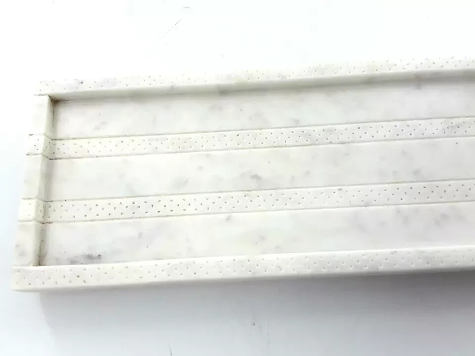 Currey & Company, Everett White Rectangular Tray