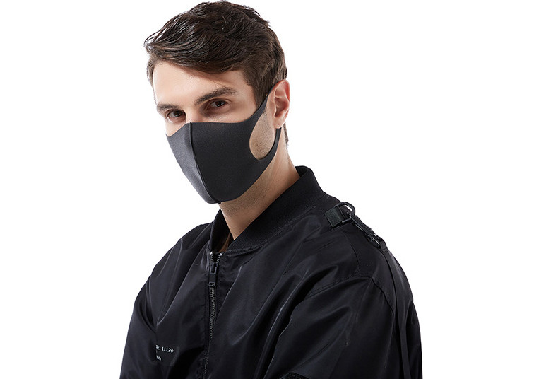 Nanosase BNS Polyester Spandex Masks - Black (4 Pack)