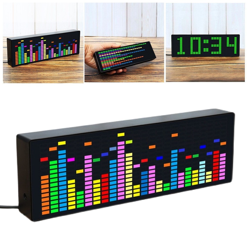 Music Spectrum Indicator VU Meter VFD Audio Level Display Amplifier Board USB