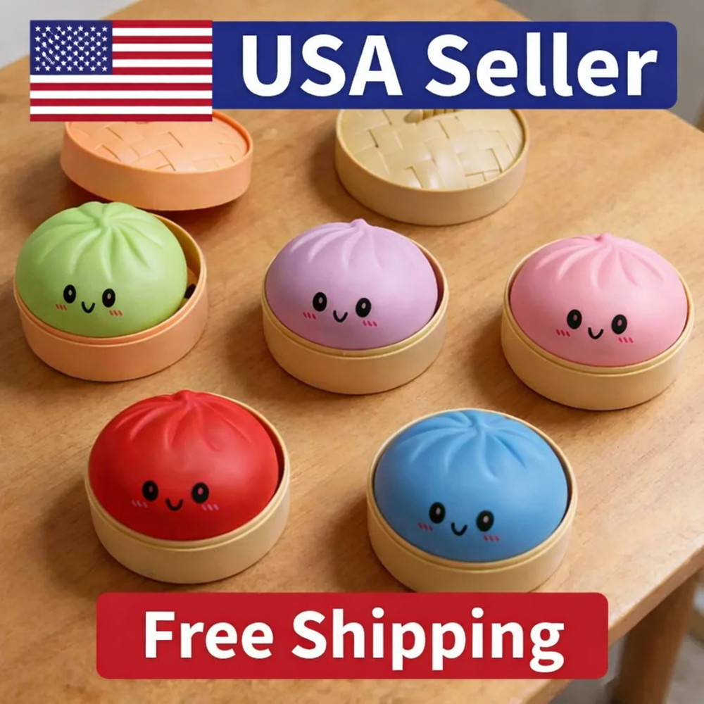 Five Below Mystery Squishy Bun Dumpling RARE GLITTER Limited Edition**